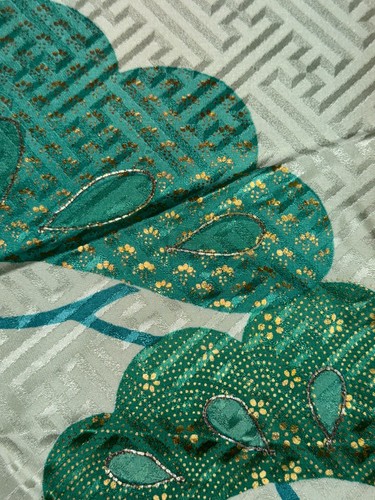 Tela Kimono Japonés Vintage Tela Boro Seda Verde Tradición Suciedad 37.7x14.5 pulgadas - Imagen 11 de 22