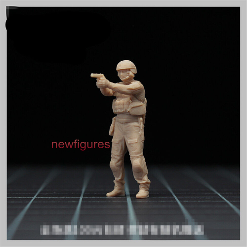 1/64 American Soldier Gun Escena Accesorios Minitura Figura Modelo Ajuste Coches Vehículos - Imagen 6 de 6