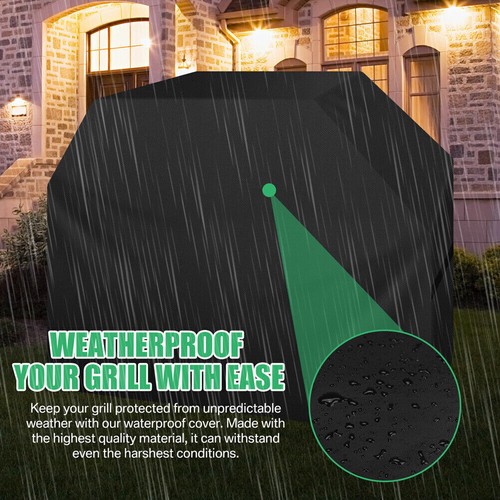 Neu Premium Grillabdeckung BBQ Grill Abdeckhaube Gasgrill Smoker Schutzhülle - Bild 10 von 14