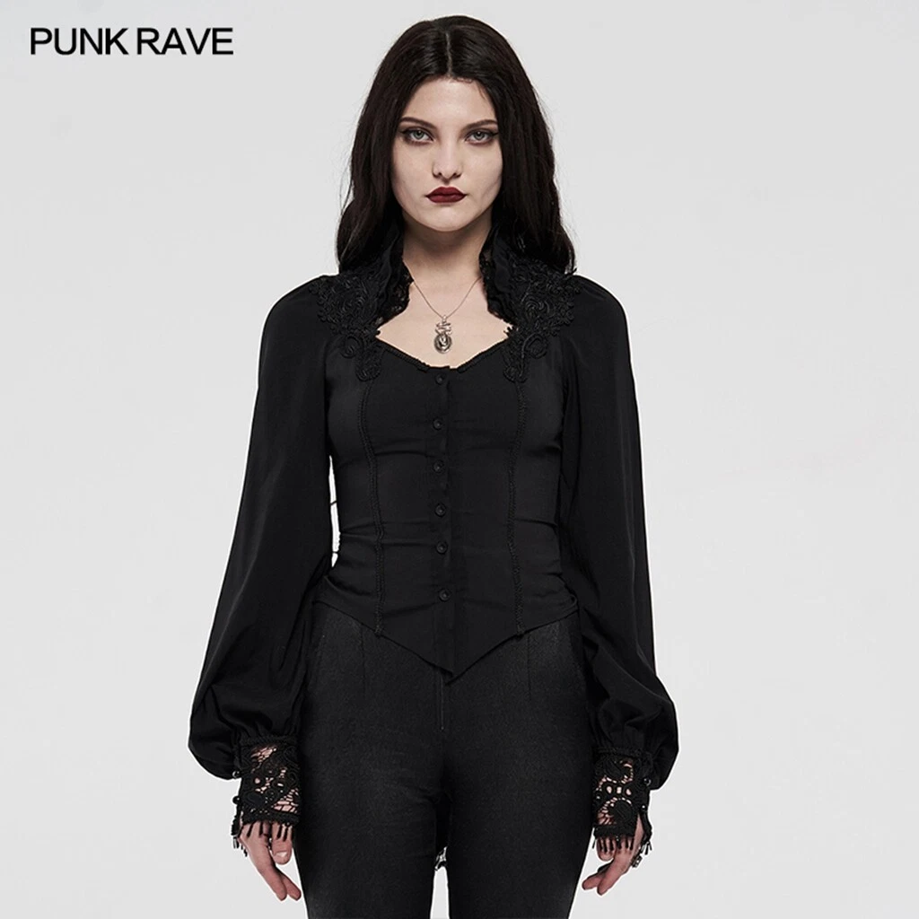 Punk Rave Gothic Blouse Tops for Women for sale | eBay