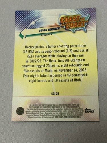 2023-24 Topps Chrome Basketball Coast to Coast (Pick Your Card) FS + %!! Up01/20 - Picture 49 of 57