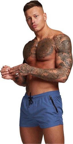 TONLEN Herren Bademode Sportshorts Badehose mit Reißverschlusstaschen - Bild 22 von 47