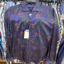 Robert Graham GALEN Men's Shirt - Blue, Medium