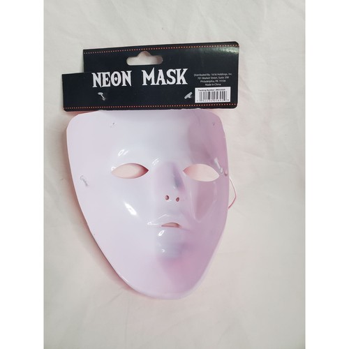 New Pink Neon Halloween Mask - Picture 2 of 4