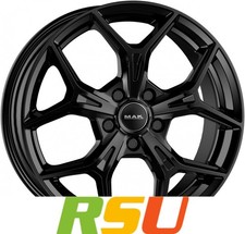 MAK Epica gloss black 8x19" ET35 LK5 114.3 ML 76 Alufelgen 19 Zoll