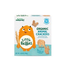 Organic Animal Crackers Toddler Snack Pack of 5 x 4.58 oz Individual Packs 