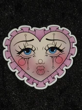 Party Favors Doll Mask 3" Decal Sticker