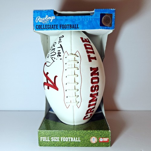 Greg Mcelroy Signed Alabama Crimson Tide 2009 Champs Full Sized Football - Picture 4 of 10