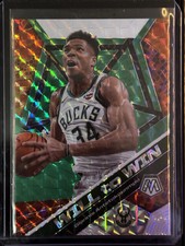 2019-20 Panini Mosaic - Will to Win Giannis Antetokounmpo #12 Green Mosaic Prizm