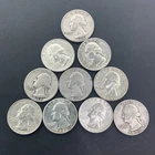 Lot of (10) Washington 90% Silver Quarters