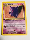 Pokémon Gengar Fossil Rare 1st Edition Regular 10/62 80 HP Stage 2 1999 Wizards