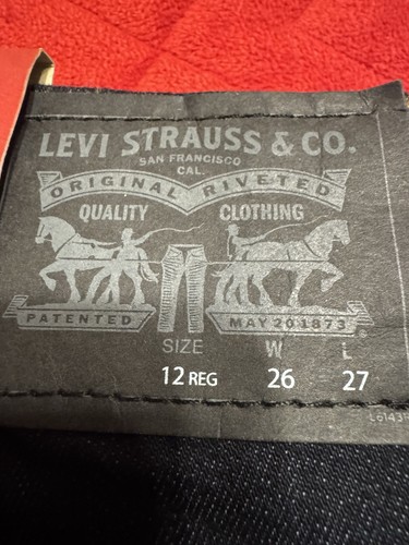 Levi's 511 Boy's SLIM Straight Leg Denim Jeans Blue Size 13 Reg 26x27 NWT - Picture 7 of 7