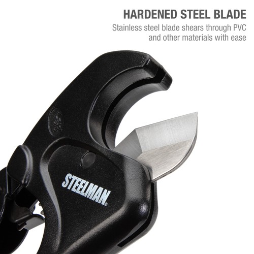 Steelman 1-5/8-Inch Jaw Ratcheting PVC and Plastic Pipe Cutters, 42566 - Picture 5 of 7