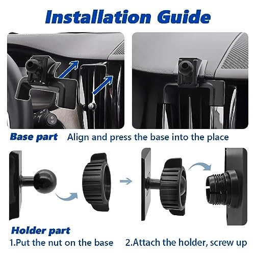 Car Phone Mount 2018-2023 Volvo XC60 SUV [Thick Case Friendly] Mobile Phone  - Picture 7 of 7