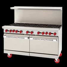 American Range 48" Gas 2 Burner Range w/ 36" Let Side Manual Griddle