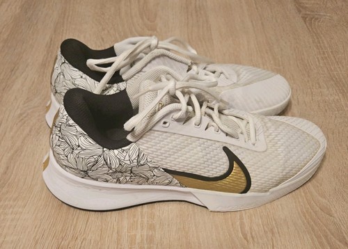 Nike Men's Magnolia Air Zoom Vapor Pro 2 Tennis White/Metallic/Gold Size 11 - Bild 2 von 10