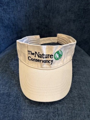 The Nature Conservancy Club Adjustable Visor Men Women Beige 100% cotton! Maine