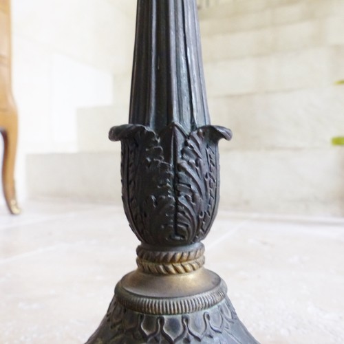 EXCELENTE PAR de ANTIGUOS CANDELABROS DE BRONCE DE PRINCIPIOS DEL SIGLO XIX de 1820 - Imagen 4 de 13