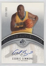 2006-07 SP Authentic Authentics 350/999 Cedric Simmons #103 Rookie Auto RC 4f5