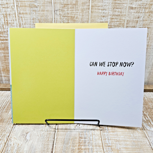 Hallmark Birthday Greeting Card 5x7 Dog Green Yellow Sofa Older Humor - Picture 5 of 7