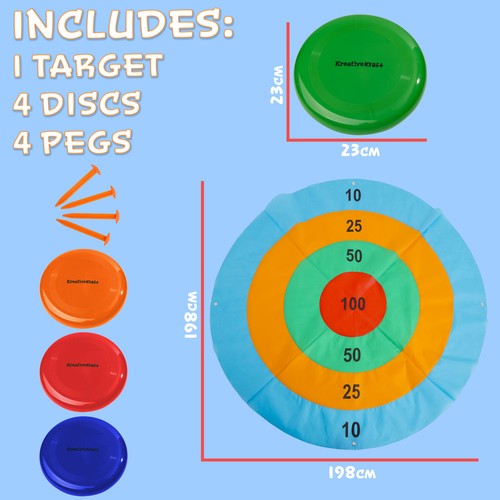 KreativeKraft Kids Target Disc Toss Game Outdoor Game Activity - Picture 6 of 6