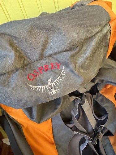 Osprey Aether AG 60 Men's Backpacking Backpack Burnt Orange Internal Frame Large - Picture 14 of 24