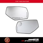 LH RH Side Mirror Glass Set wBacking Plate for 14-19 Chevy Silverado GMC Sierra