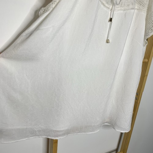 Be Me Size 20 White Lace Blouse Top Boho Resort Wear Bohemian Hippie Cottagecore - Picture 3 of 7