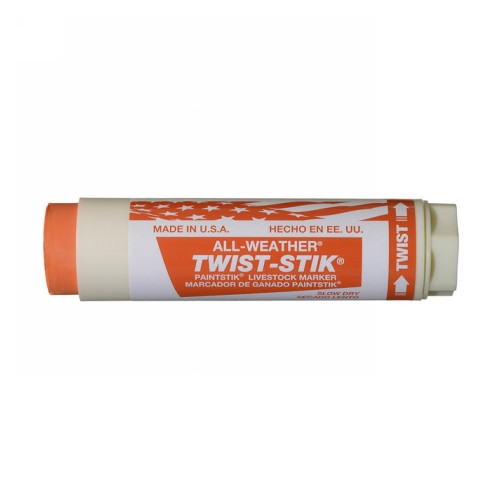 All-Weather Twist-Stik Paintstik Livestock Marker Orange 12 Count
