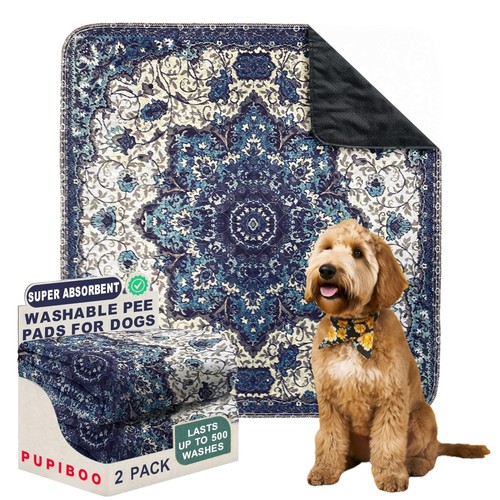 Washable Pee Pads for Dogs - Super Absorbent Reusable Puppy Training Pads - 1...