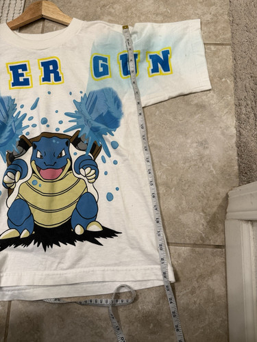 Vintage RARE 90s Pokémon Blastiose Spellout AOP Shirt - Bild 6 von 7