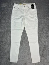 Levis 721 High Rise Skinny Jeans Womens 32 White Denim Cotton Stretch 32x32 New