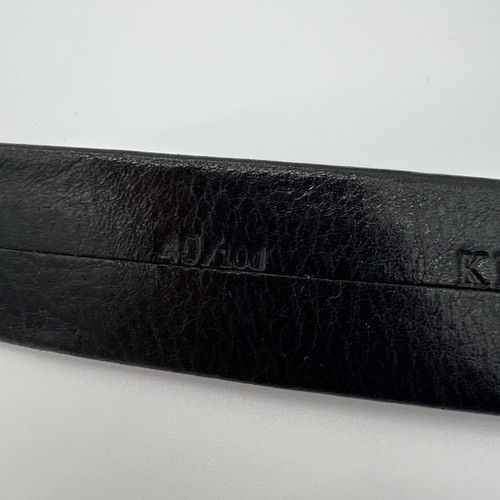 Cinturón Kenneth Cole Hecho en Banco Cuero Negro Hecho en América Talla 40 - Imagen 5 de 7