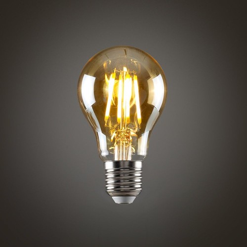MiniSun 3er Pack E27 Braunglasgehäuse GLS LED 4W warmweiß 2700K Glühbirne - Bild 2 von 3