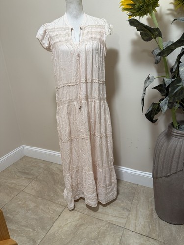 Free People Pale Pink Midnight Midi Dress Size S New.. - 第 3/6 張圖片