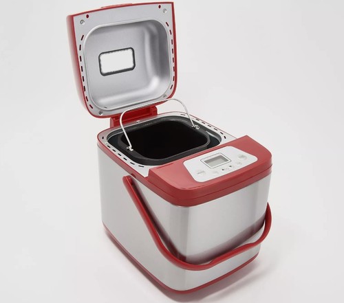 COOK'S ESSENTIALS 1.5-LB STAINLESS STEEL BREADMAKER - RED - Picture 3 of 4