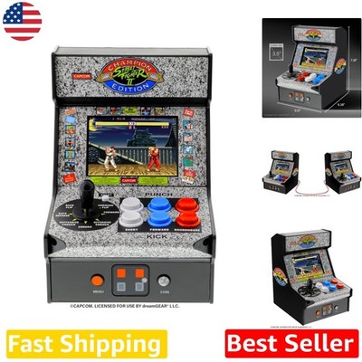 Street Fighter 2 Champion Edition Mini Arcade Machine - Retro LCD Joystick