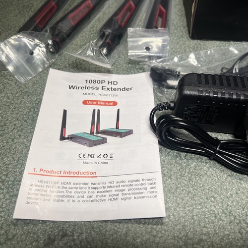 Wireless HDMI Transmitter Receiver Extender 5,8GHz 1080P 60Hz - HSV8113W - Bild 4 von 10