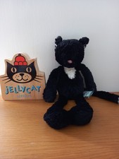 Genuine Jellycat Smuffle Cat Very Rare Retired Black Cat Soft Toy