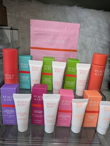 Lot of 10 Peach & Lily Assorted Cleansers Moisturizer Serums Firming Skin Care - Picture 13 of 15