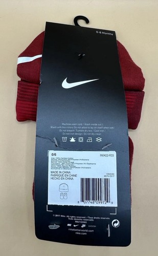 Set of 2 Pieces Nike Infant Hat & Booties 0-6 Months Old - Picture 5 of 5