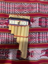 Pair of Artisan handmade Bamboo Pan Flute from Peru-Medium