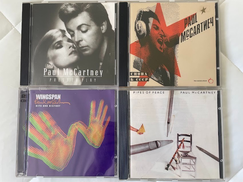 4 Paul McCartney Presse zum Abspielen CD The Beatles PIPES OF PEACE CHOBA FLÜGELSPANNWEITE MENGE