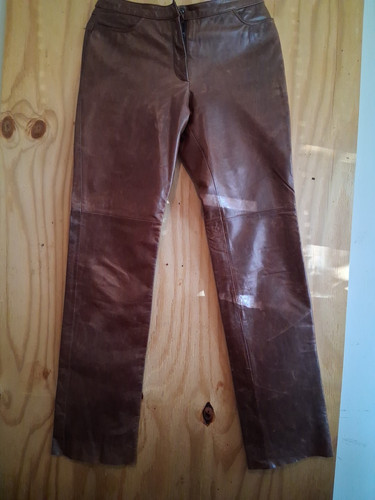 Andrew Marc Lederhose Distressed weiches Leder mit Innenfutter
