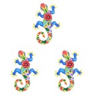  3 Pack Home Wall Decor Gecko Ornament Art Outdoor Large Lizard Decorations
