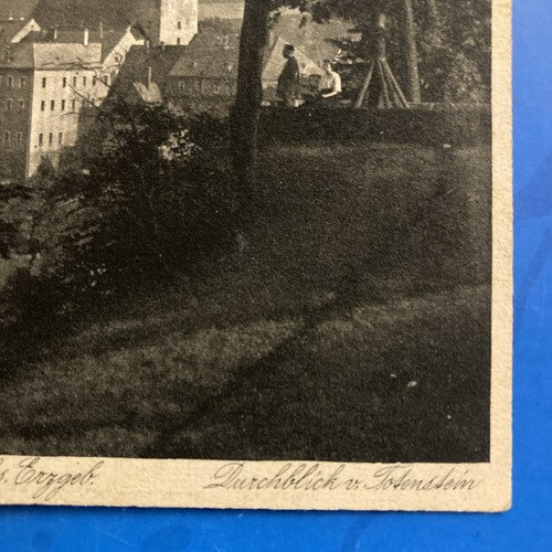 Schwarzenberg i. sächsischen Erzgebirge - Durchblick vom Totenstein • 1927 gel. - Bild 5 von 6