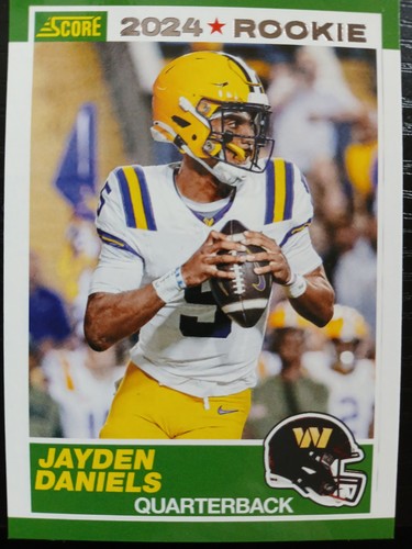 Jayden Daniels 2024 Score Rookie Sub Set Card Commanders/LSU