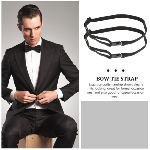 10 Pcs Bow Tie Elastic Belt Man Child Strap Adjustable Men Bowtie - Picture 7 of 12