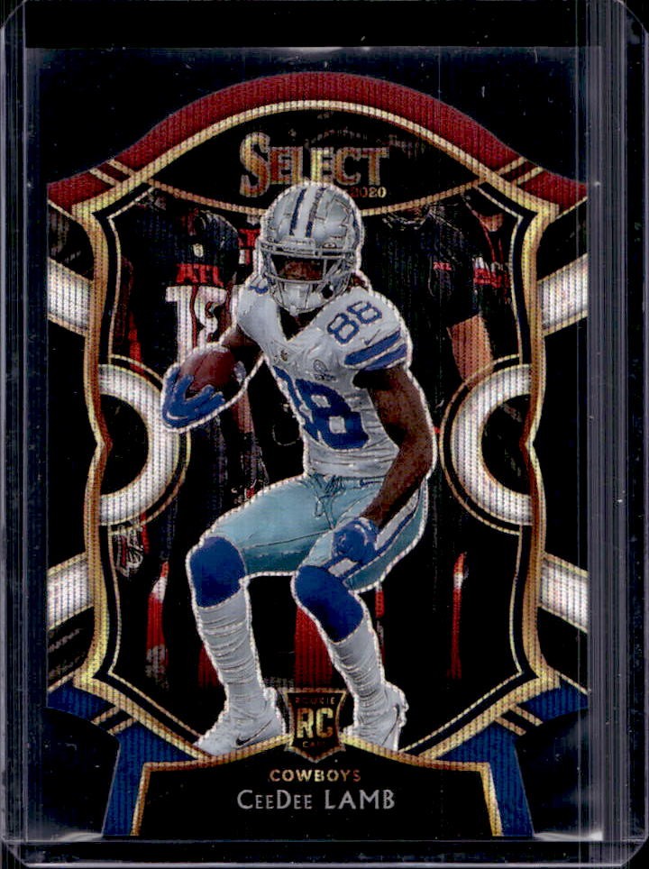 2020 Select CeeDee Lamb RC Tri Color Prizm Die Cut Concourse #57 Cowboys