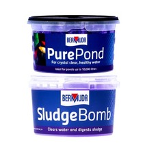 Image of Bermuda Sludge Bomb & Pure Pond 500ml Treatment Bundle Healthy Water Fish Koi
